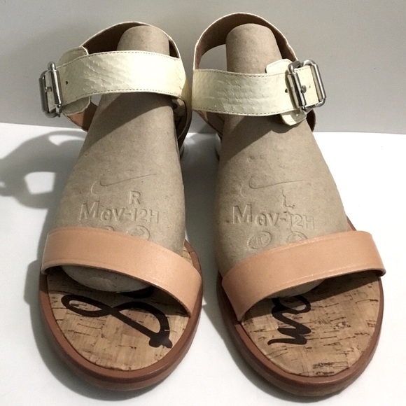 Sam Edelman Trina leather upper and cork insole sandals - Picture 2 of 12